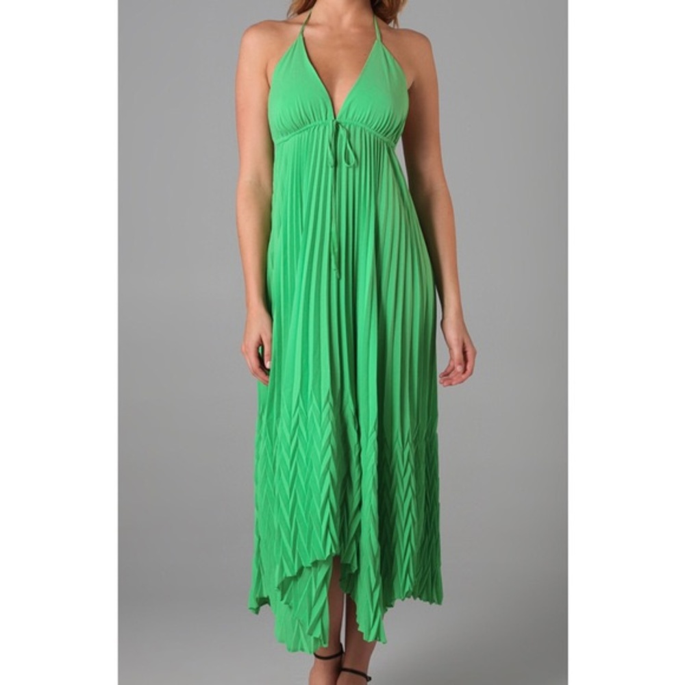 [SOLD] Alice + Olivia Silk Maxi Halter Dress